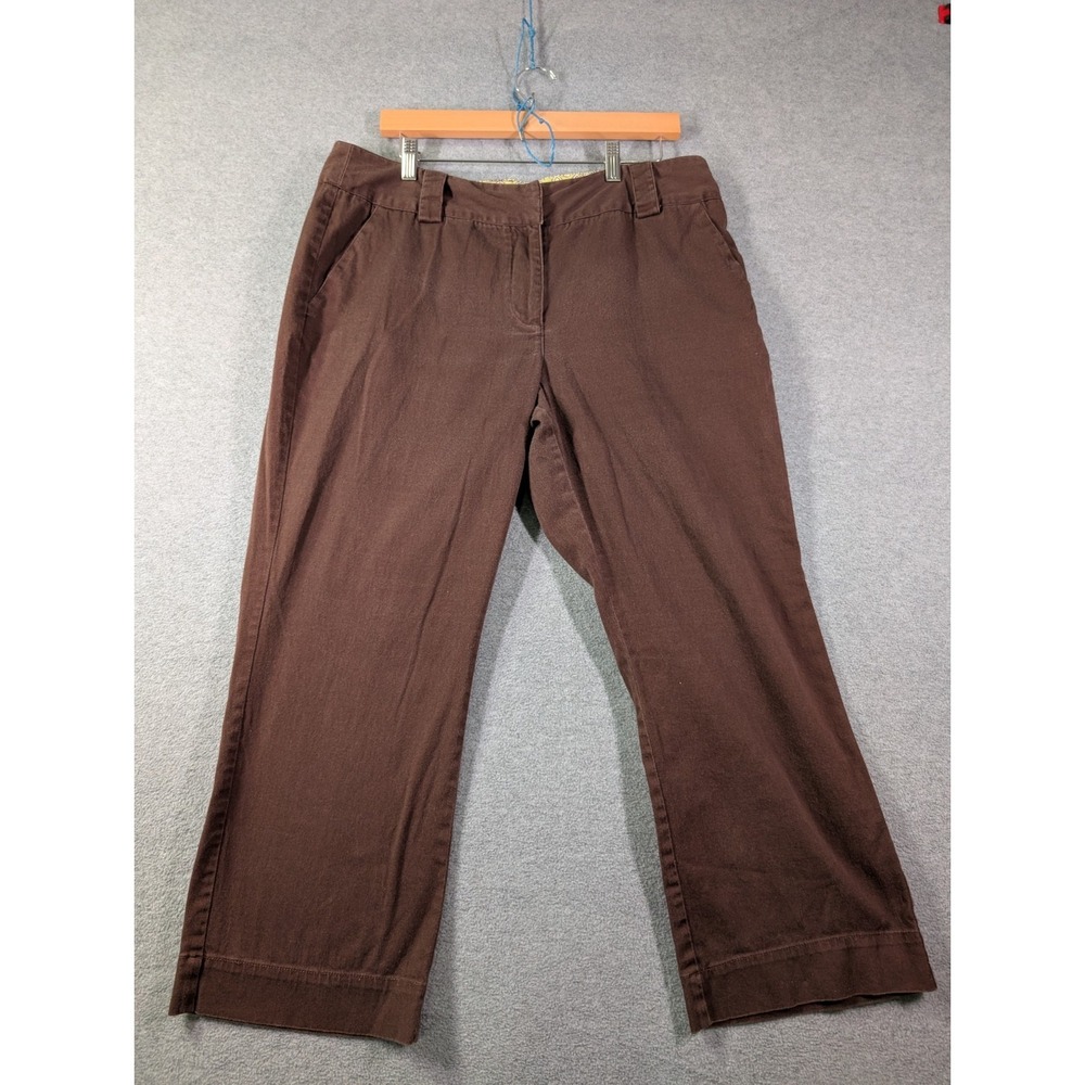 VTG Y2K Bushwacker Brown Cropped Wide Leg Officecore Pants Women's US 16 Baggy